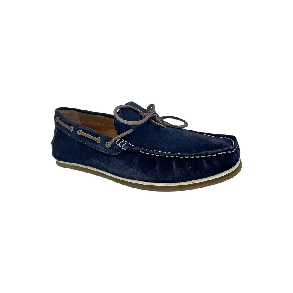 Thomas & Vine Men's Sadler Moccasin Loafer Navy - Medium